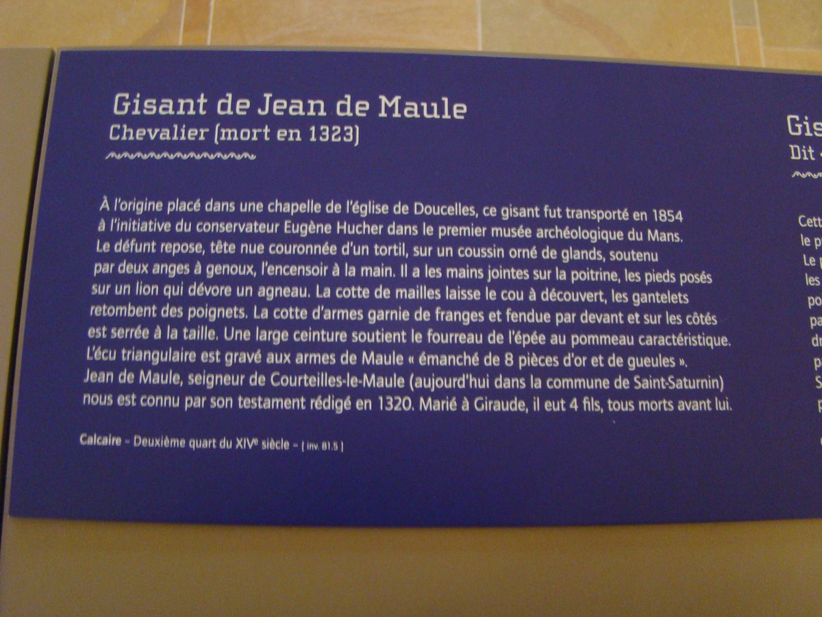 cotentinologue1's tweet photo. @SallyBadham Forgot another  foot rest battle: Lion killing lamb on rec. eff. to Jean de Maule +1323 at Museum Carré Plantagenêt Le Mans https://t.co/I1cuMLPP4B