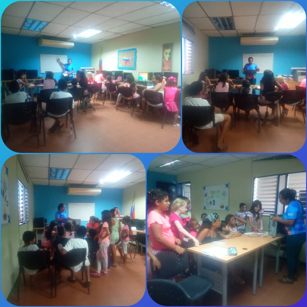 Beath1995's tweet photo. Niños de la comunidad de Los Chucos en el Municipio Sucre, acuden a @YAR33L en
busca de conocimientos TIC, aquí aprenden sobre el computador y sus componentes;
hardware y software
#PuebloSonrienteYEnPaz
¡Vamos!
@Gabrielasjr
@LarosaInfove
@InfocentroOce https://t.co/eQp6nnlH7K