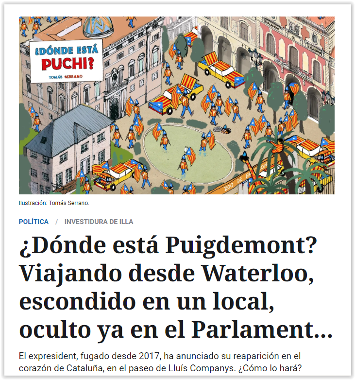 ilyatopper's tweet photo. "País de opereta", dijeron de España.
Con razón. Incluso de juego infantil (la portada es de El Español). Un país acostumbrado al paripé, al aspaviento, al esperpento. 
Tenemos esa suerte. 
España lleva años dando una lección de civismo al mundo. 
¿Lo digo con ironía?
No. >> https://t.co/NwNlyW6bcl