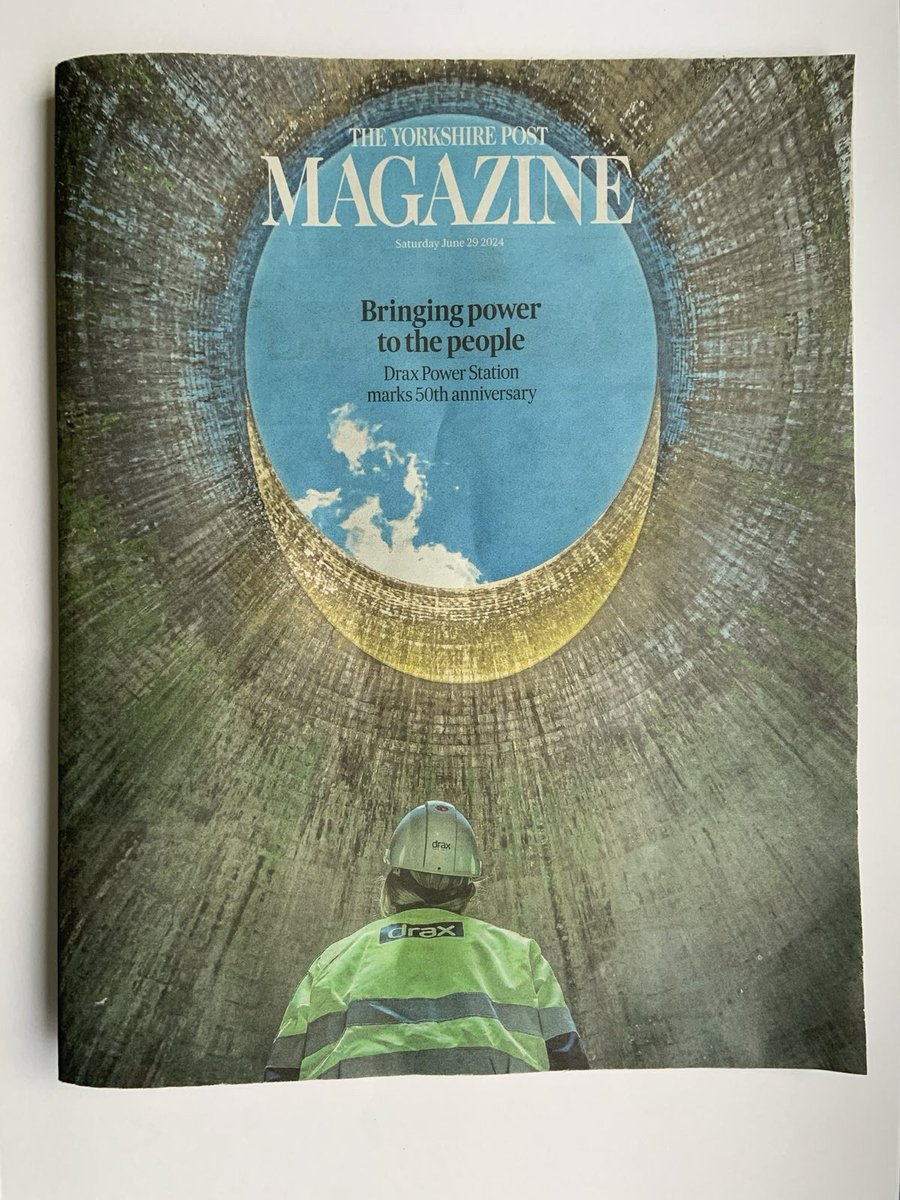 1/16 🧵Does this congratulatory @YorkshirePost feature about the controversial power plant Drax look real? It’s not. It’s an ad. And it’s drawn criticism that the paper enables “greenwashing.”

For @NowThenMag, I investigated Drax’s influence on the paper. What I found = a lot.