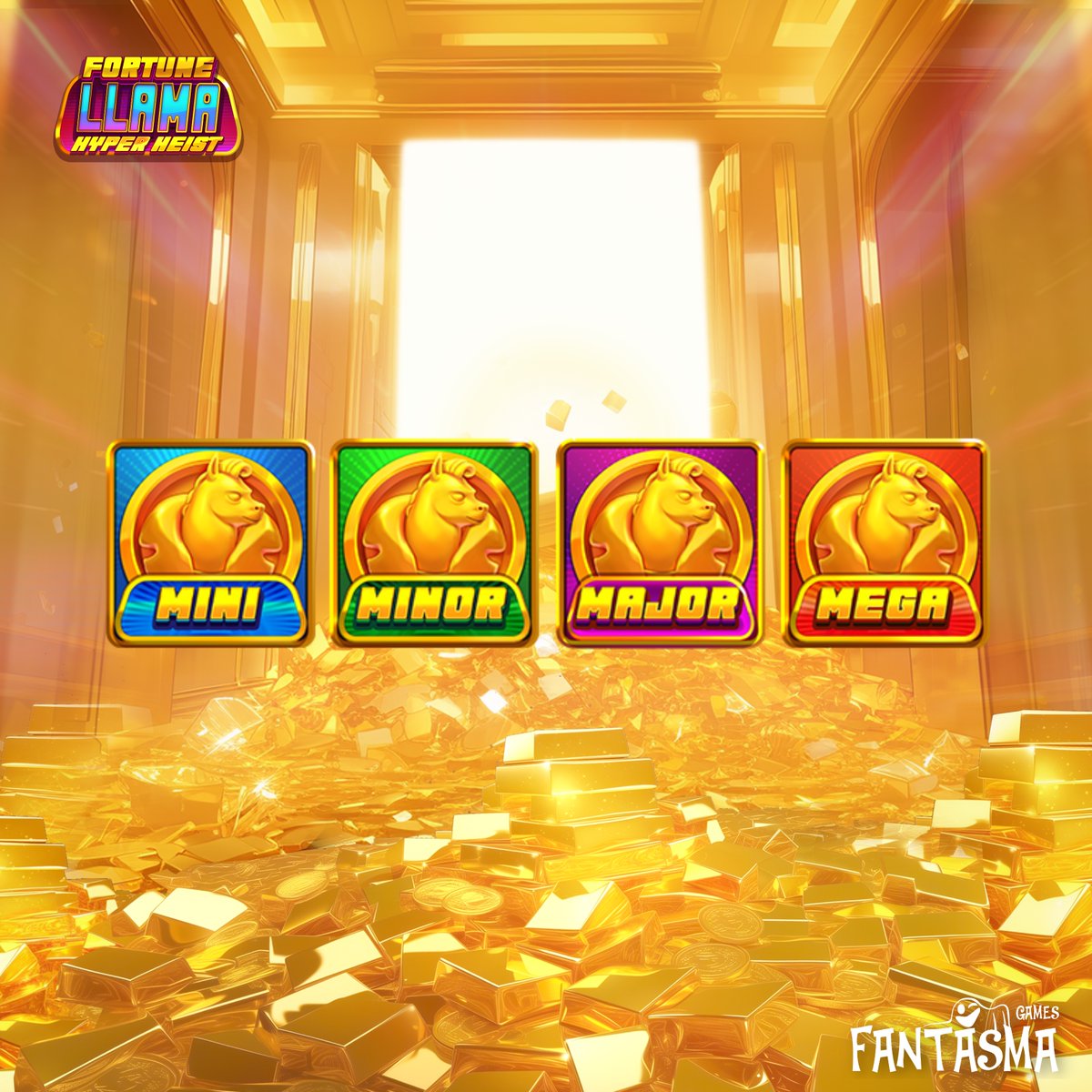 fantasma_faga's tweet photo. Our new slot game offers four incredible jackpots to chase: 

🌟 Mini at 10x
🌟 Minor at 25x
🌟 Major at 100x 
🌟 Jaw-dropping Mega at 500x your bet! 

Find out more on our website: https://t.co/i54XVpvgQs

#FantasmaGames #OnlineSlots #OnlineCasino #SlotsGame #iGaming https://t.co/9fX8K7IdR1
