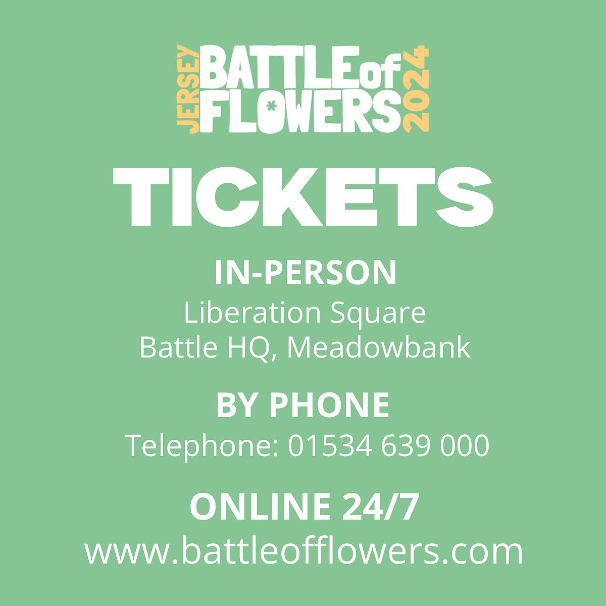 Jersey Battle of Flowers tweet media
