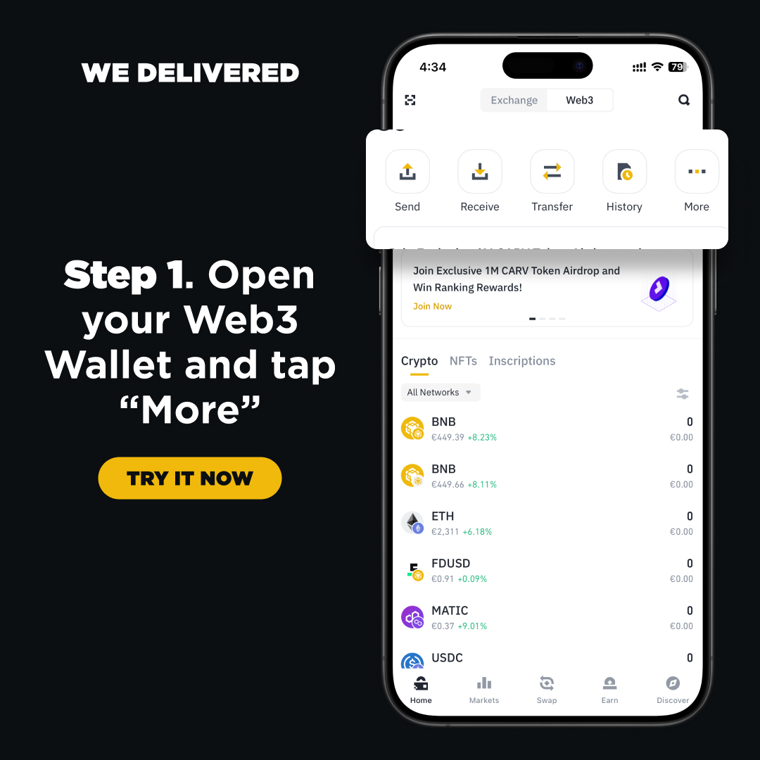 BinanceWallet's tweet photo. This week's #BinanceBuild Web3 Spotlight: Share Your Feedback!

Over the past months, we've made many product improvements based on your ideas and feedback. Thank you for helping us grow! Here's how you can leave feedback directly from the Web3 Wallet.

Check out how below ⤵️