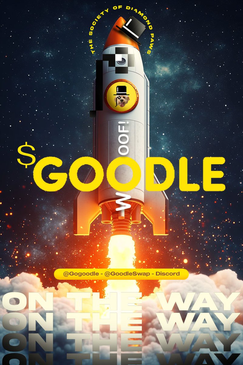 We're about to take-off, are you guys ready?
$goodle #woofwoof fam together we strong 💪🏽
Diamond Paws support the project!
-

<a href="/GoGoodle/">GoGoodle</a> <a href="/KrystalDeFi/">Krystal</a> <a href="/ladyxtel/">Christel Buchanan</a> @GoodleSwap <a href="/base/">Base</a> #base #Ethereum