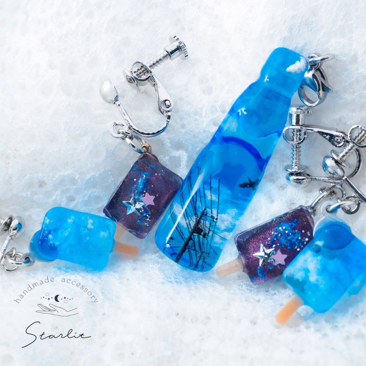 st_ar_lit's tweet photo. 大人気のICE CANDYシリーズ🧊
8/16 20:00 オンラインショップ販売開始
https://t.co/rQ1G9NbqL7

素敵なお写真ご協力感謝です🙏🩵
Photo：シマ・シマ子さん @sima_simaco 
Model：みづきさん
https://t.co/Mv1njIFHCR…
           ：深紅華さん   @358_CL https://t.co/sExbUz5FmA