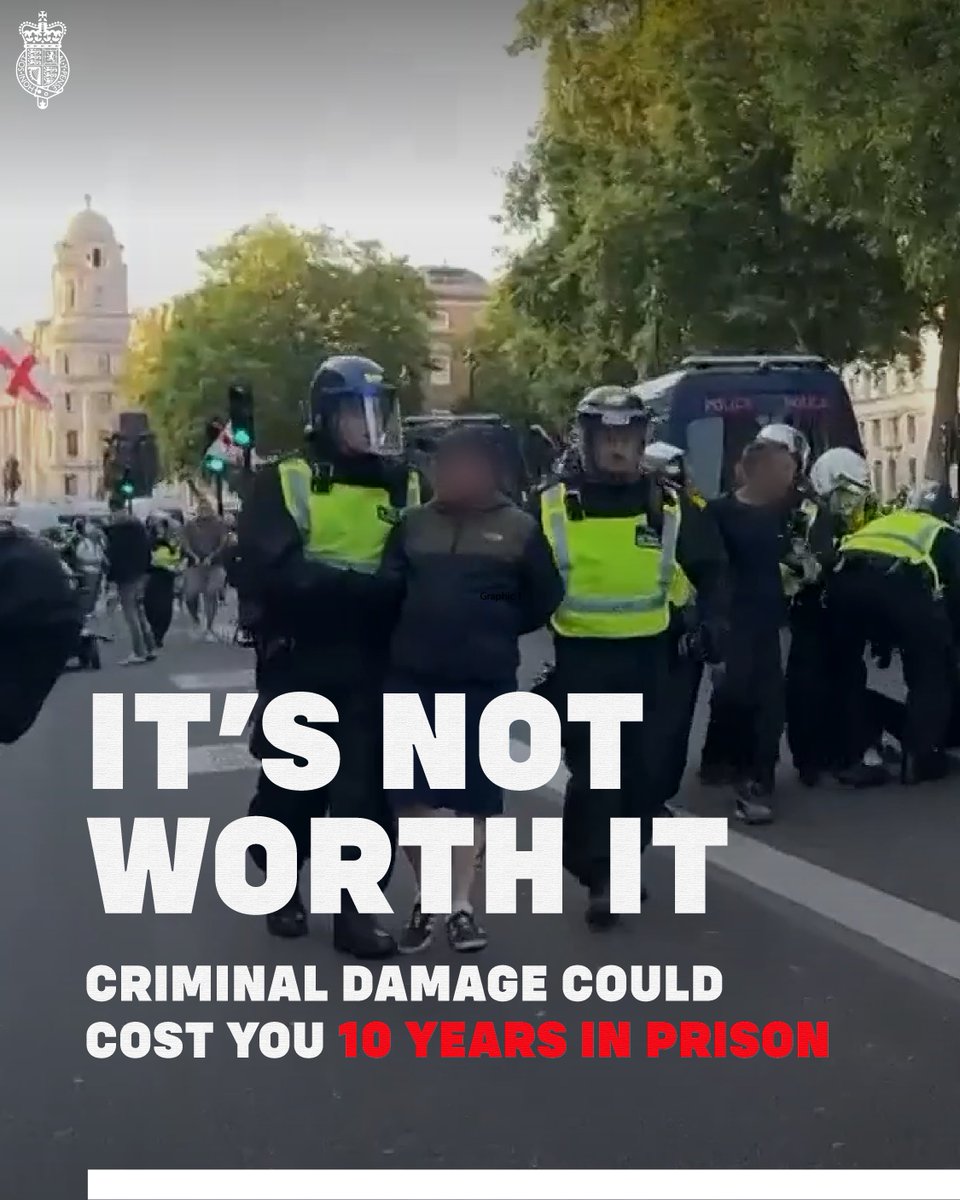 Causing criminal damage will damage your future.

Is it worth spending years behind bars?

You will be caught and you will pay the price.