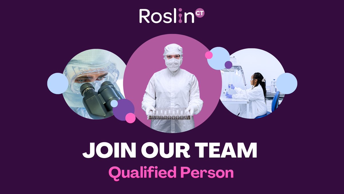 RoslinCT's tweet photo. Step into a key leadership role at RoslinCT as a Qualified Person. Drive innovation, ensure top-tier quality, and shape the future of cell and gene therapy in a permanent position at our Shawfair offices. 

Apply now: https://t.co/sQ8rrA4TpL

#hiring #carreeropportunities #qp https://t.co/xrNjRtoTDl
