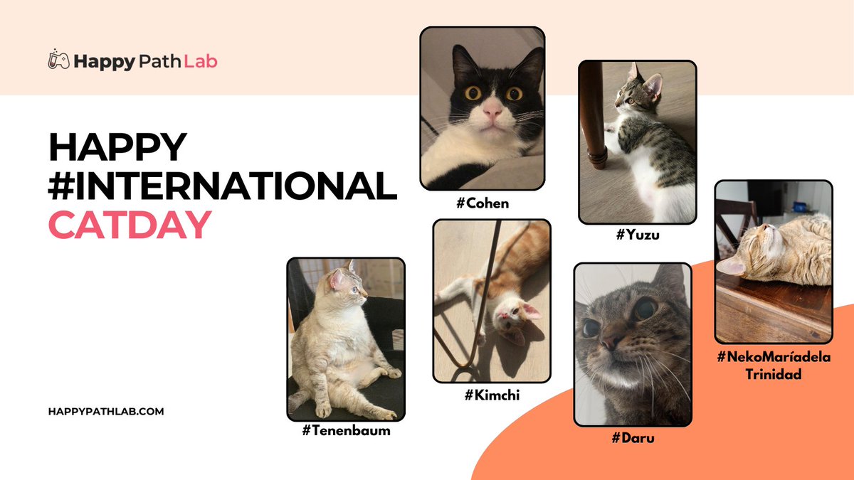 HappyPathLABes's tweet image. 🐈Este hilo está hecho con amor por el equipo experto de #HappyPathLAB 🐈 

🐾 1/ ¿Alguna vez te has preguntado qué tipo de gato sería cada miembro de un estudio de desarrollo de videojuegos? ¡Vamos a descubrirlo! 👩‍💻 
#InternationalCatDay