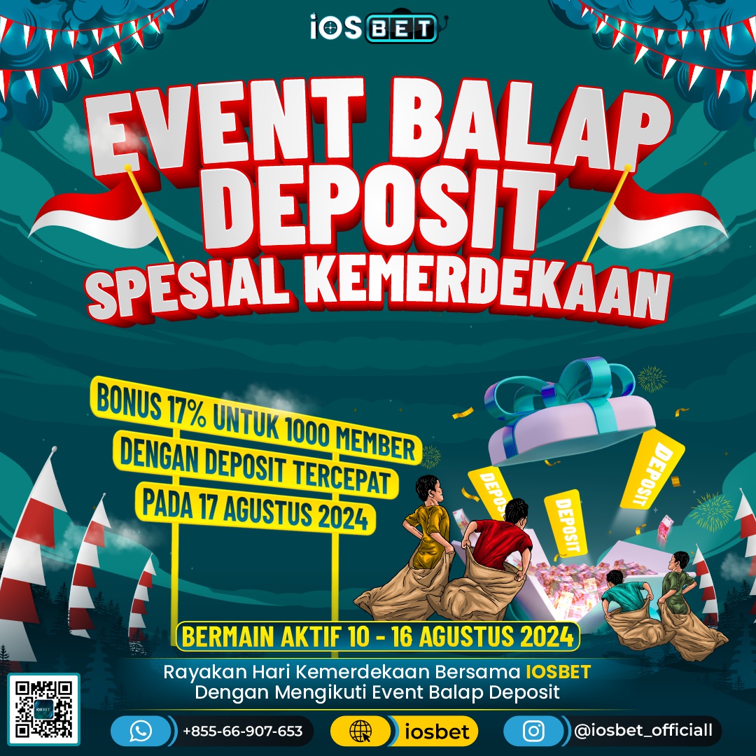 iosbet2's tweet photo. 🇮🇩 𝗘𝗩𝗘𝗡𝗧 𝗕𝗔𝗟𝗔𝗣 𝗗𝗘𝗣𝗢𝗦𝗜𝗧 𝗦𝗣𝗘𝗦𝗜𝗔𝗟 𝗞𝗘𝗠𝗘𝗥𝗗𝗘𝗞𝗔𝗔𝗡 🇮🇩

Rayakan Hari Kemerdekaan Bersama 𝐈𝐎𝐒𝐁𝐄𝐓 Dengan Mengikuti Event Balap Deposit

Info lebih lanjut hubungi CS Official 𝐈𝐎𝐒𝐁𝐄𝐓 ☺️
Link : https://t.co/8gpwh0k7Cg
Telegram : @iosbet1 https://t.co/uF76JDSuRJ