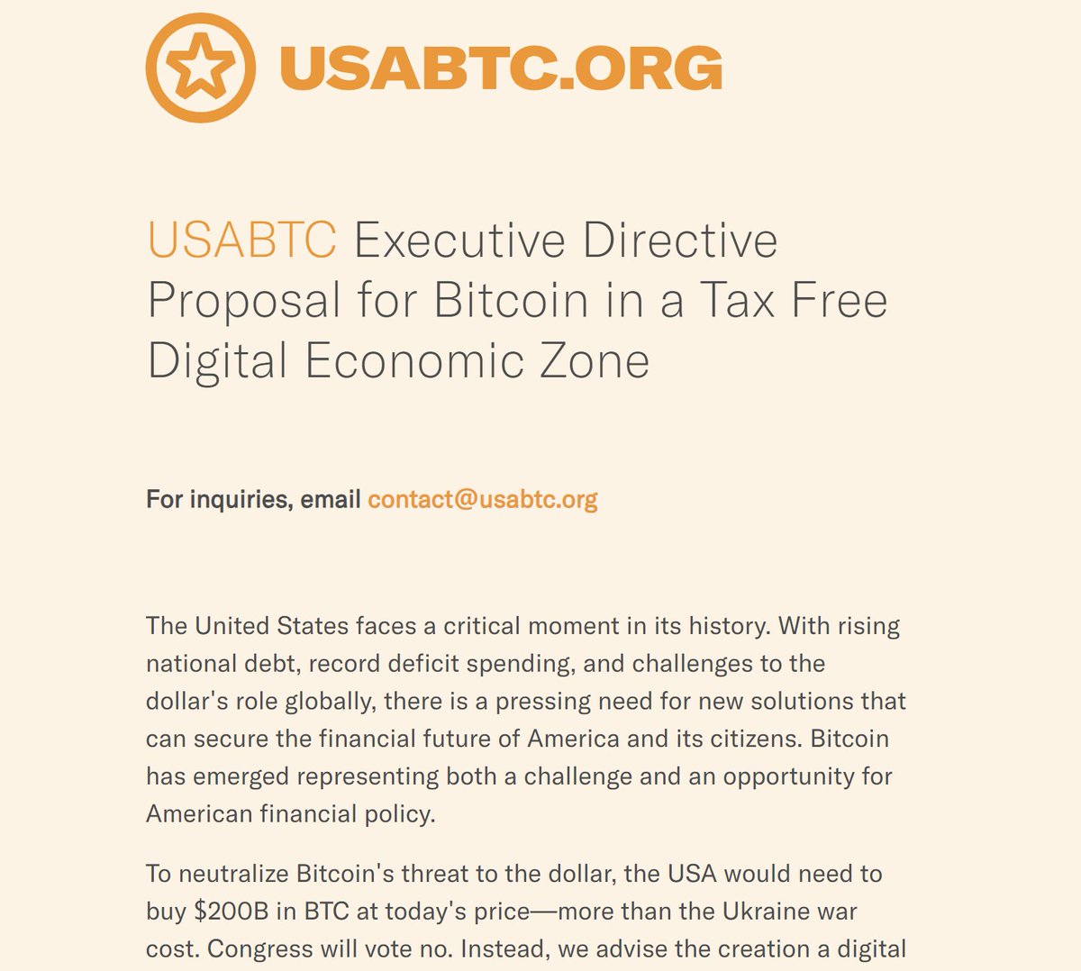 美国将建立比特币免税区以促进数字经济发展据Cointelegraph，美国正在酝酿一项新提案，旨在通过建立比特币免税数字经济区（DEZ）将美国打造为数字经济的全球领导者。  该提案由新成立的USABTC政策小组牵头，倡导免税的DEZ，在该区域中，比特币可以进行交易和积累，无需缴纳 ...