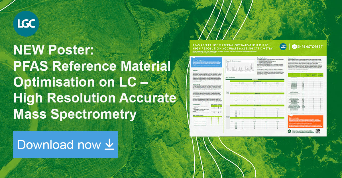 LGCStandards's tweet image. What factors can cause bias in the #ReferenceMaterials used in #PFASanalysis? Our experts have recently developed a poster, exploring parameters that could impact data integrity with the analytes in #EPAMethod 1633, #UCMR5 &amp;amp; EU Drinking Water Directive.
⬇ okt.to/y4qXzP