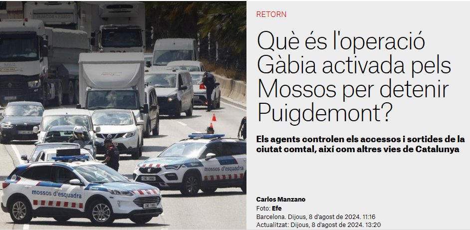 *X

Dues d les grans mentides de la casta política paràsita del règim del 78 a Catalunya:

Els mossos: "la nostra"
Sí, la nostra polícia franquista !!

"Sóm 7 milions": amb tota la xusma espanyola, marroquina i la resta !!

"Basté" "Junqueras" "Operació Gàbia" "Urquinaona" "m'ha"