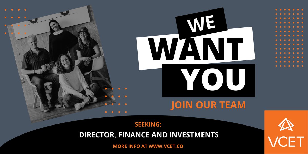 VC in #Vermont ? Yup, you can work, play, live, and invest as the new Director, Finance and #Venture Investments for <a href="/VCET/">VCET</a>.  Check out our impact driven, non-profit funds and startup programs...vcet.co/director-finan…