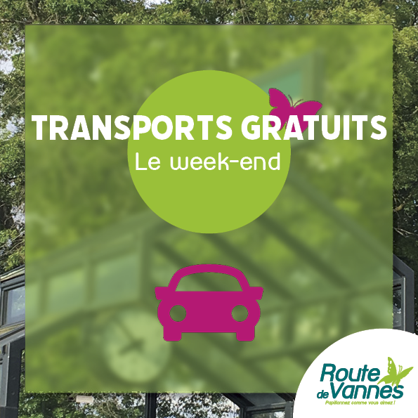 ! Transports en commun !
N'oubliez pas, les transports en commun sont gratuits le week-end, profitez-en pour venir nous voir :-)

#transports #weekend #routedevannes