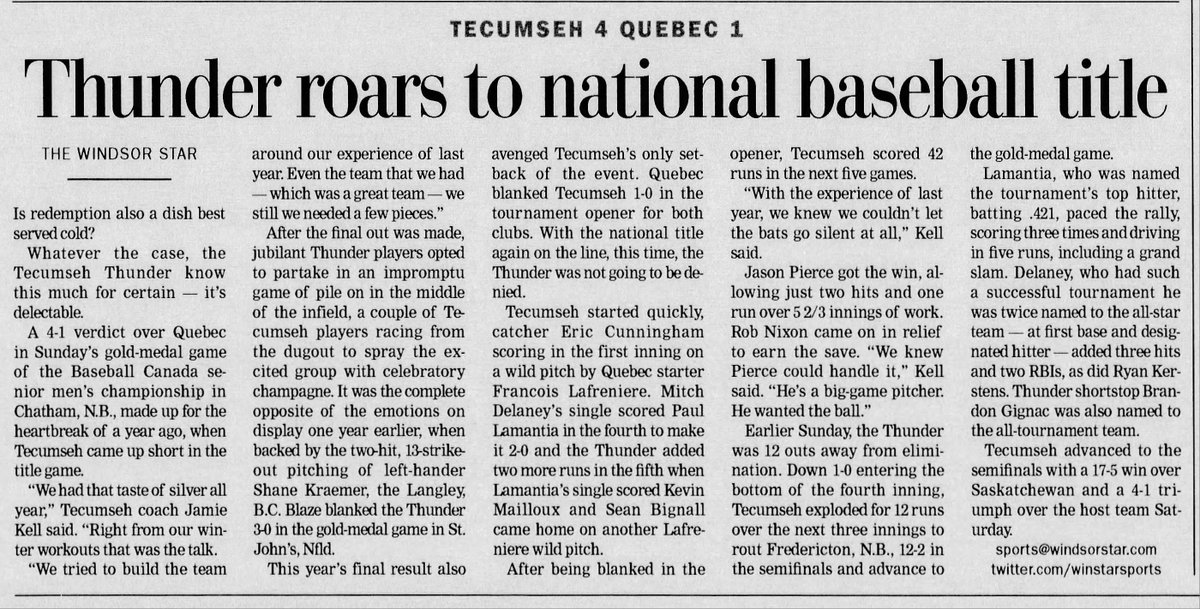 Tecumseh Baseball Club Archives tweet media