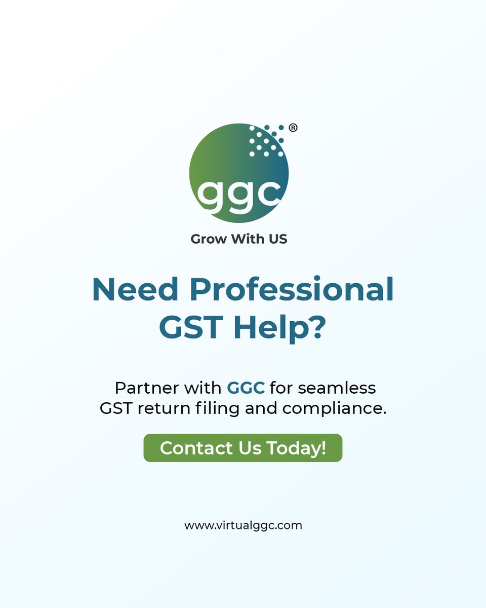 GGC_Skill's tweet photo. Timely filing of both returns is crucial for smooth GST compliance and avoiding penalties.
🌐https://t.co/cD7m2W8g4i
📧finance@virtualggc.com
📞9175018749/ 7028053077
#GSTCompliance #TaxFiling #TimelyReturns #AvoidPenalties #VirtualGGC #GSTReturns #FinanceTips #TaxSeason https://t.co/oyW7KcNHLa