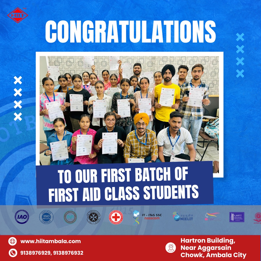 hiit543105's tweet image. We’re thrilled to announce the successful completion of our first batch of “First Aid Course “under Red Cross society. Congratulations on reaching this milestone! Here’s to new adventures and endless possibilities ahead. We’re so proud of each one of you
#BatchCompletion #Success