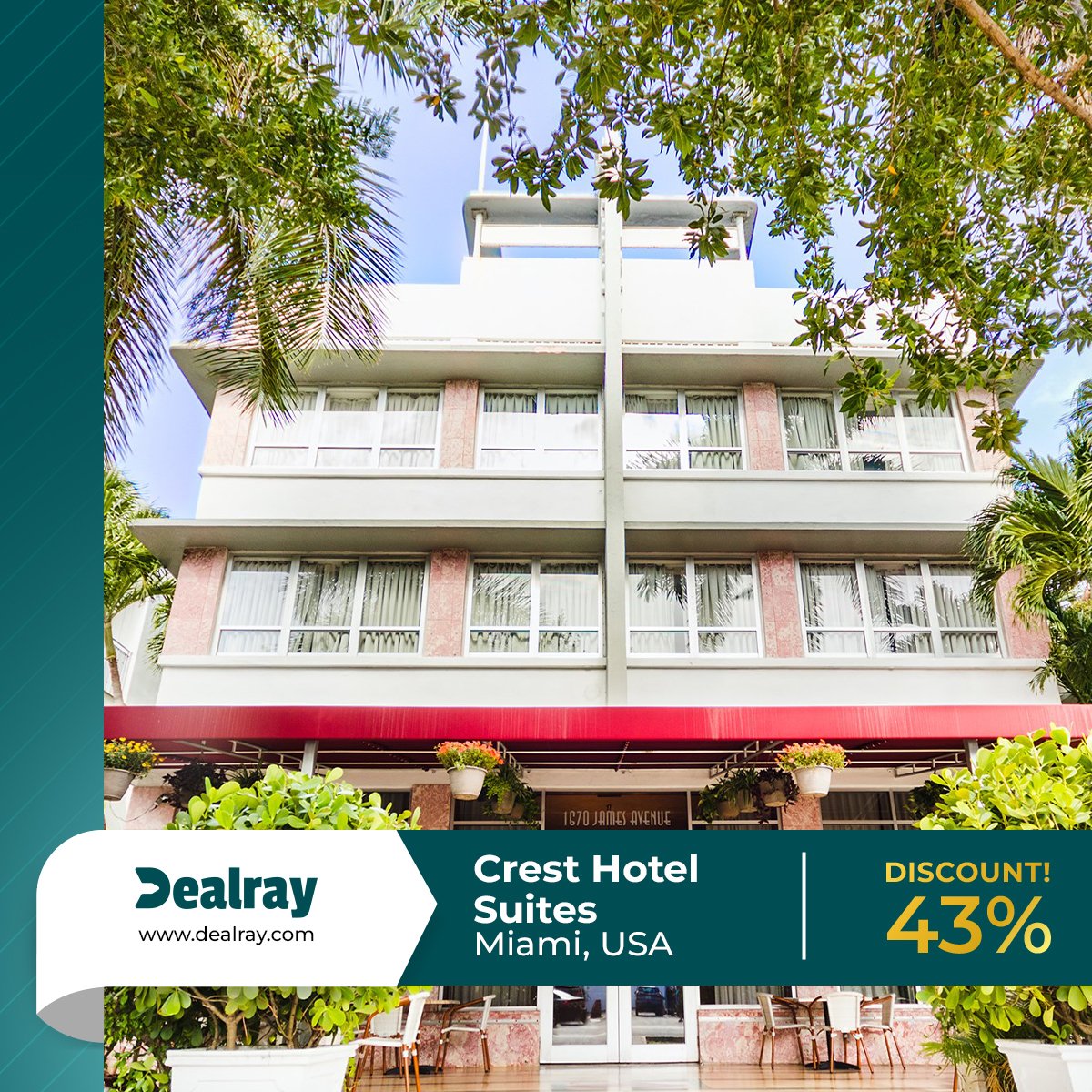 DealRay's tweet photo. Discover the ultimate Miami getaway with unbeatable deals on hotels that combine luxury, comfort, and stunning views—book now and turn your dream vacation into reality!
Crest Hotel Suites:- https://t.co/VHsrEsXaBT
The Ritz-Carlton, South Beach:- https://t.co/AOPkZMxKoK https://t.co/2EbTzBolP4