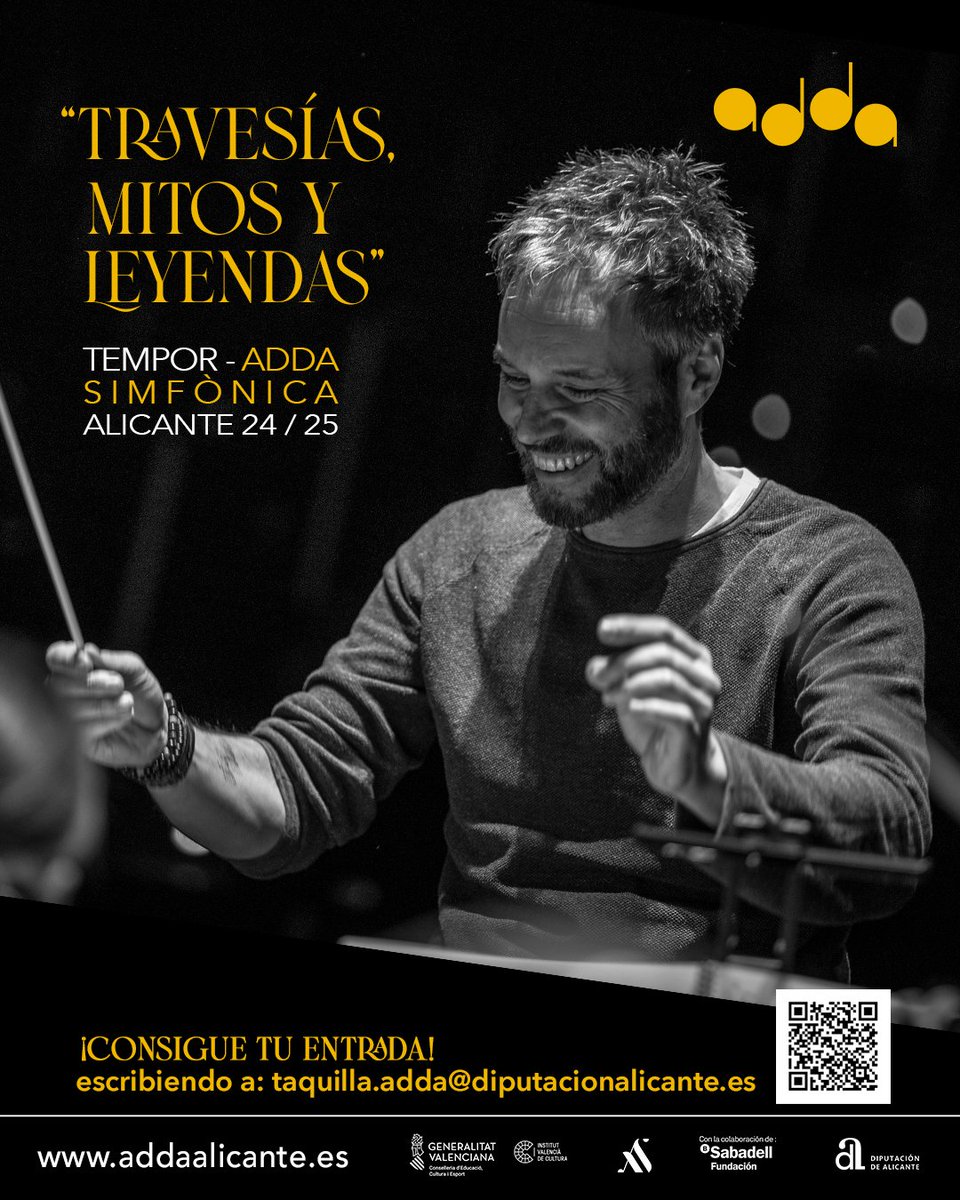 ADDAalicante's tweet photo. Cada concierto es una oportunidad única de vivir la magia de la música en directo. ¡Asegura tus entradas individuales ahora y sé parte de esta espectacular temporada! 🎟️🎶

#ADDA2024 #MúsicaEnVivo #TravesíasMitosLeyendas #CompraTusEntradas https://t.co/J89gAfKe1M