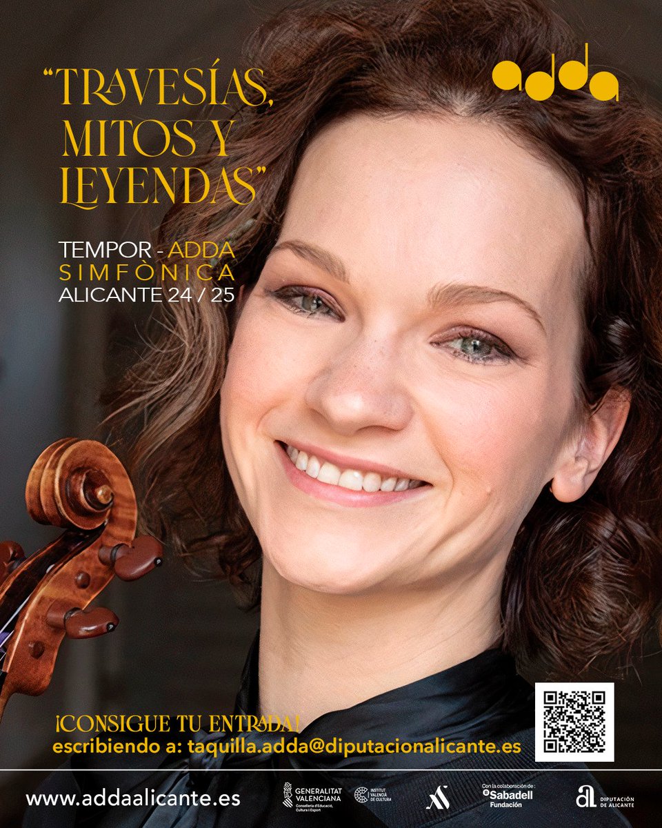 ADDAalicante's tweet photo. Cada concierto es una oportunidad única de vivir la magia de la música en directo. ¡Asegura tus entradas individuales ahora y sé parte de esta espectacular temporada! 🎟️🎶

#ADDA2024 #MúsicaEnVivo #TravesíasMitosLeyendas #CompraTusEntradas https://t.co/J89gAfKe1M