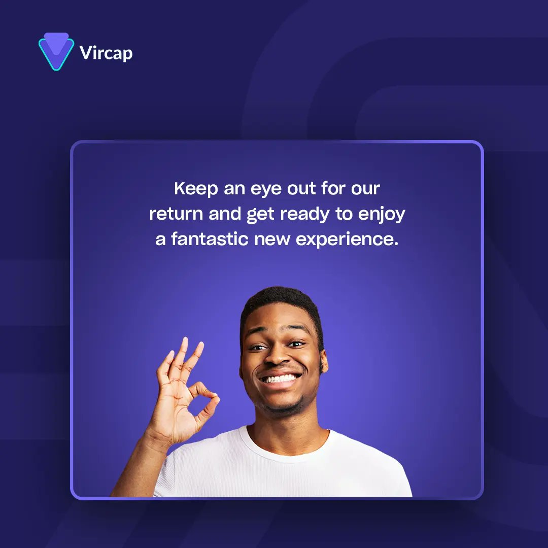 getvircap's tweet photo. We'll be right back 😉 https://t.co/WrBgPoTFDe