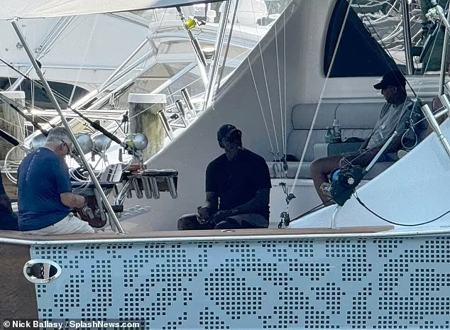 ESPNsavages's tweet photo. The 61-year-old NBA legend was pictured puffing away on a cigar while on his yacht https://t.co/ouPVIpwTVd