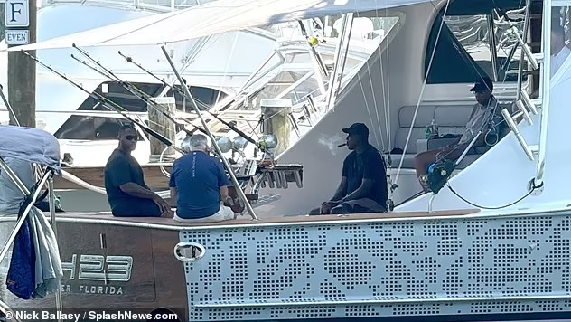 ESPNsavages's tweet photo. The 61-year-old NBA legend was pictured puffing away on a cigar while on his yacht https://t.co/ouPVIpwTVd