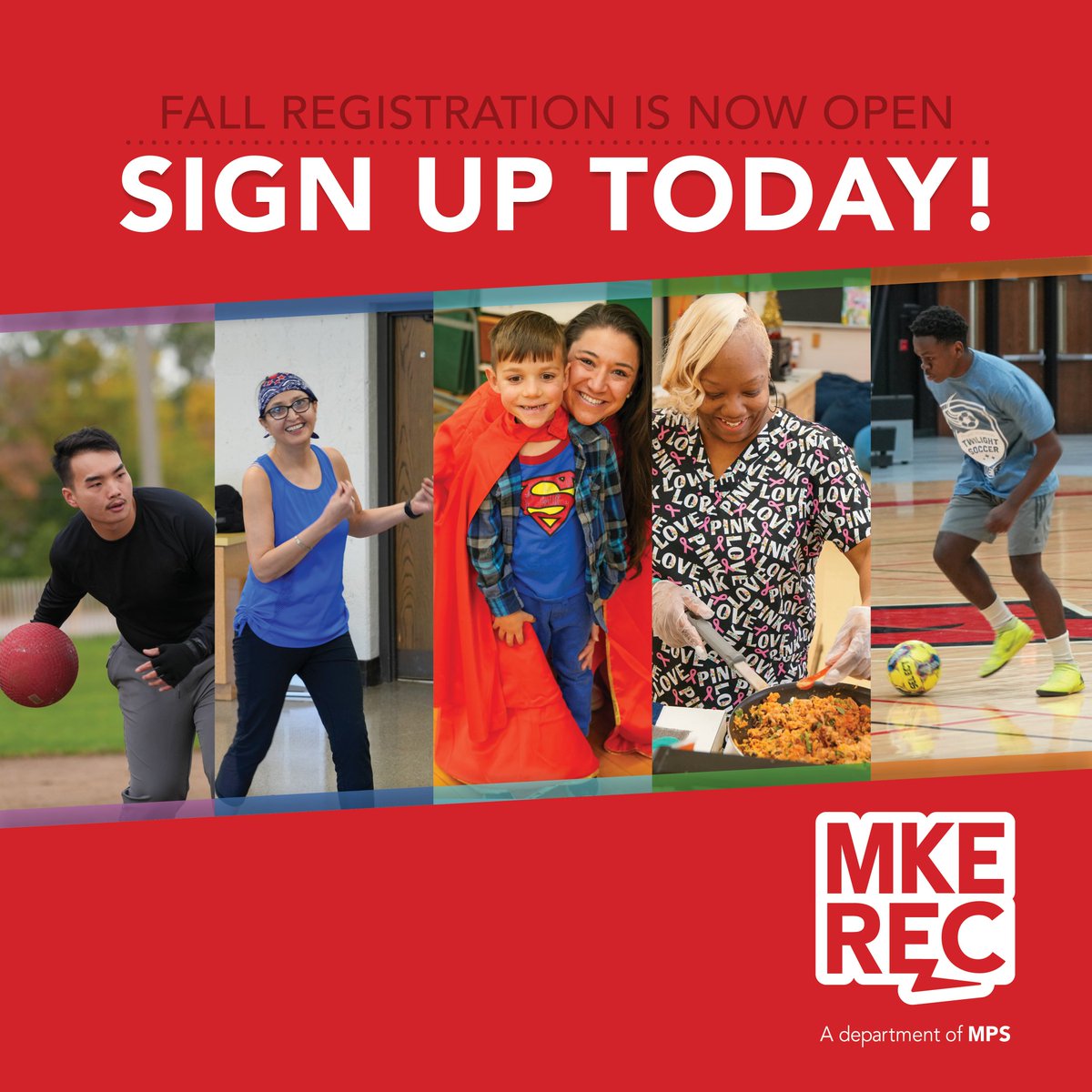 Registration for activities in the Fall Recreation Guide is now open for city of Milwaukee residents! To find more registration information, please visit our website: mkerec.net/guide!

Registration for non-residents will open on Aug. 15 at 10 a.m.