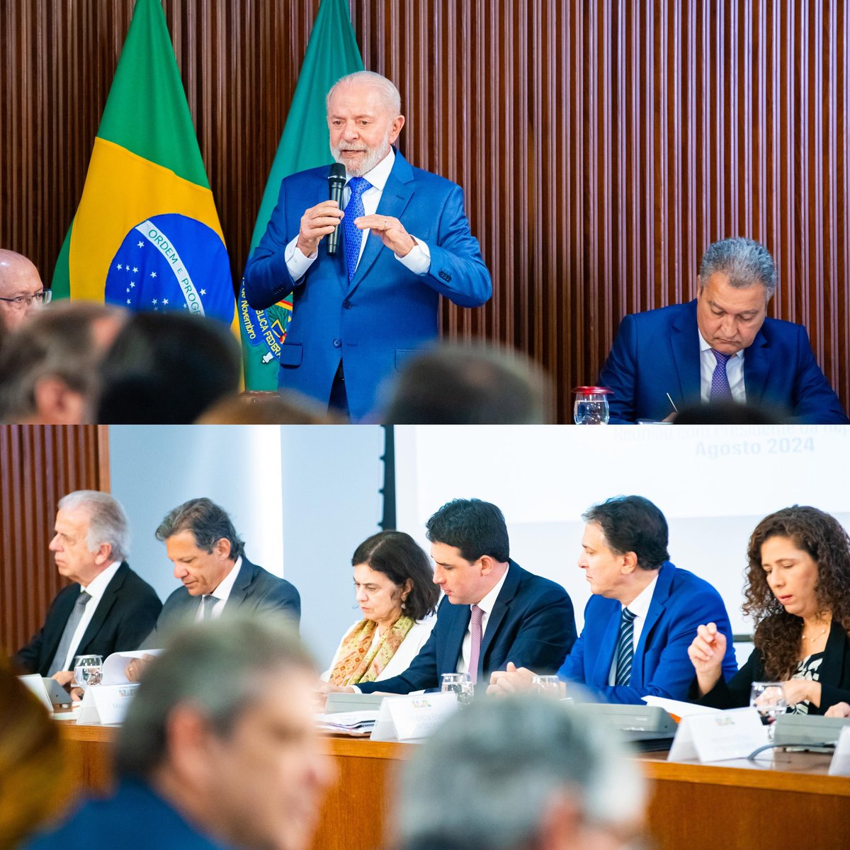 Silvio_CFilho's tweet photo. Dia de reunião com o presidente @lulaoficial e com todo o time de ministros, para fazer um balanço do que foi executado e alinhar as próximas ações do Governo Federal. Simbora, com foco no trabalho e fé no Brasil! 👏👊🇧🇷
#SilvioCostaFilho #Lula #Mpor #Brasil https://t.co/jLk4HjhKGw