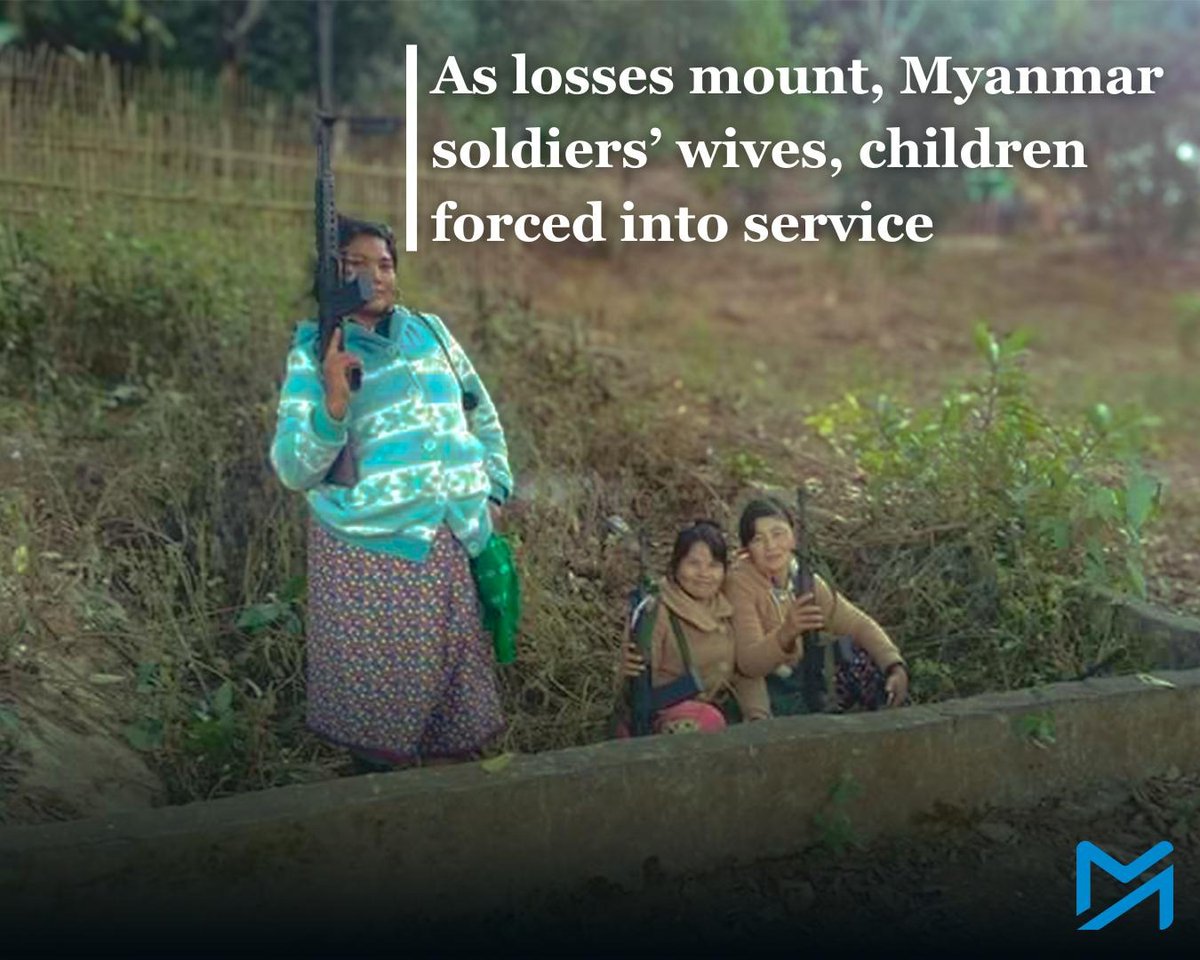 Myanmar_Now_Eng's tweet photo. The regime’s disregard for the lives of military families has come to the fore as more die while defending frontline positions

Read More : https://t.co/SBbitofY6n

#Myanmar https://t.co/OH43Mm95YK