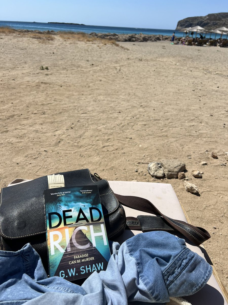 TimRideout1's tweet photo. As expected, ‘Dead Rich’ by @william1shaw is proving to be the perfect holiday read: pacy, exciting, unpredictable, perfect ❤️

#DeadRich @riverrunbooks @QuercusBooks https://t.co/BbMCSSZfyP