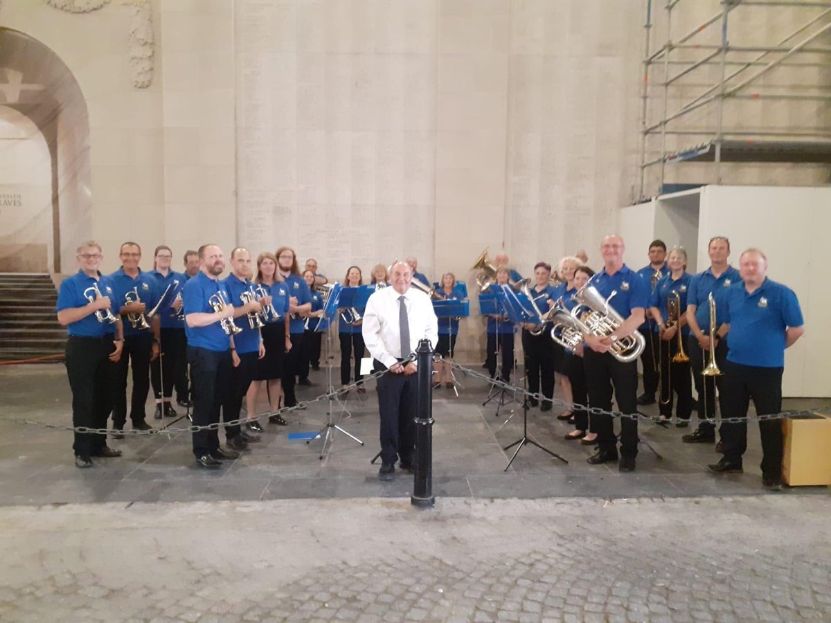 Ellesborough_SB's tweet photo. Our highlight of the year. Playing at the Menin Gate memorial ceremony, Ypres, Belgium last week. https://t.co/8Xidkj7xSJ