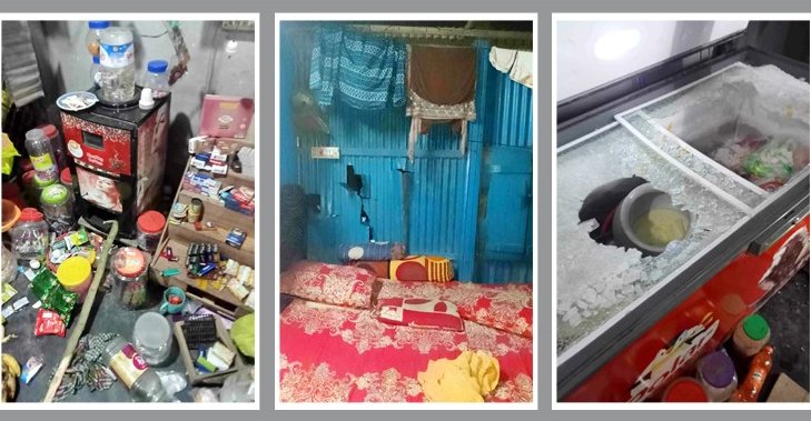 শ্রমিক লীগ নেতার ইন্ধনে আ’লীগ নেতাকর্মীর বাড়িতে হামলা ভাংচুর