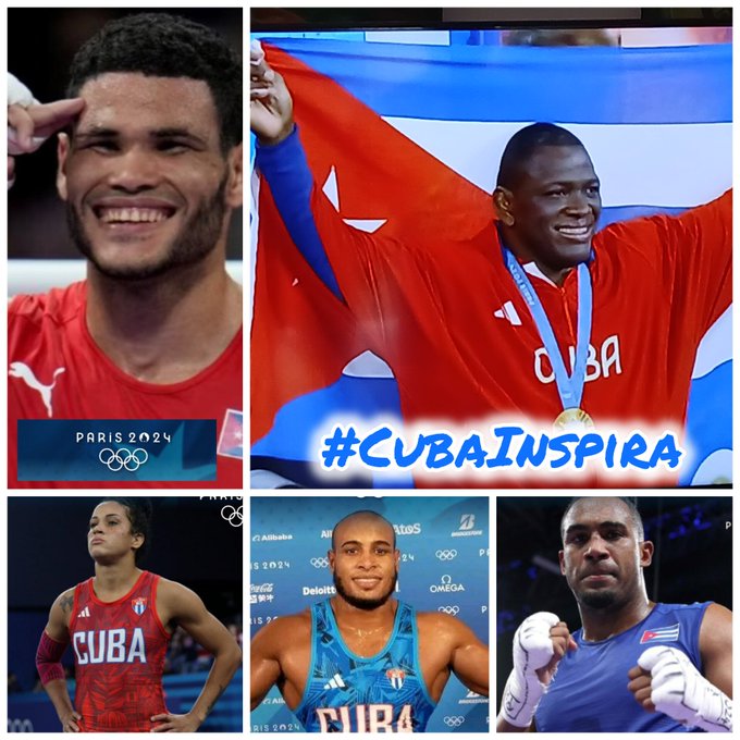 El deporte merece todos los honores y todas las glorias. Las victorias deportivas son uno de los frutos más legítimos de esta Revolución. 
Felicidades, seguimos ;#CubaInspira a todos nuestros atletas.
#Paris2024 
#Cuba
