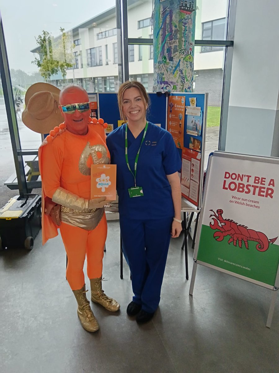 Captain Beany made an appearance with Sr Davies supporting #DontBeALobster