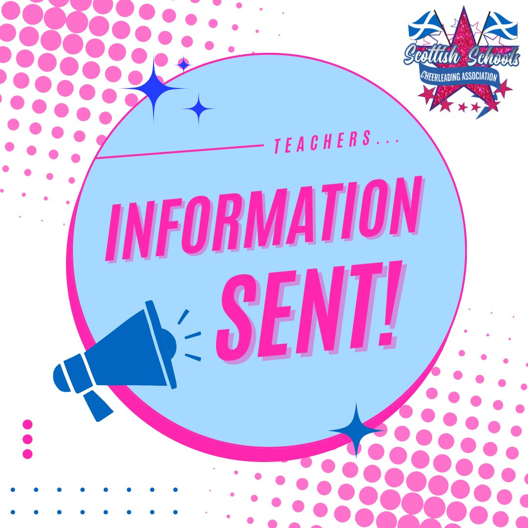🎉 Exciting news! 

Our 2025 information has been sent out to all registered schools! If you haven’t received it or missed the sign up, please email ScottishSchoolsCheerleading@gmail.com and it will be sent over. We can’t wait to see you all in 2025! ✨