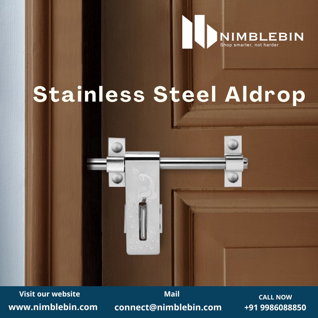 "Upgrade your home security with our premium stainless steel aldrops. Durable, stylish, and resistant to wear, they offer top-notch protection and a sleek look for any door. Invest in quality and enhance your home’s safety today! #HomeSecurity #StainlessSteel"