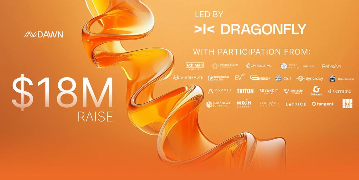 $DAWN - The New Grass Killer

•  Raised $33M by Dragonfly (Tier 1 Fund)
•  Cost: FREE
•  Potential Profit: $10,000

Follow the guide below to secure a lucrative airdrop. 🧵👇