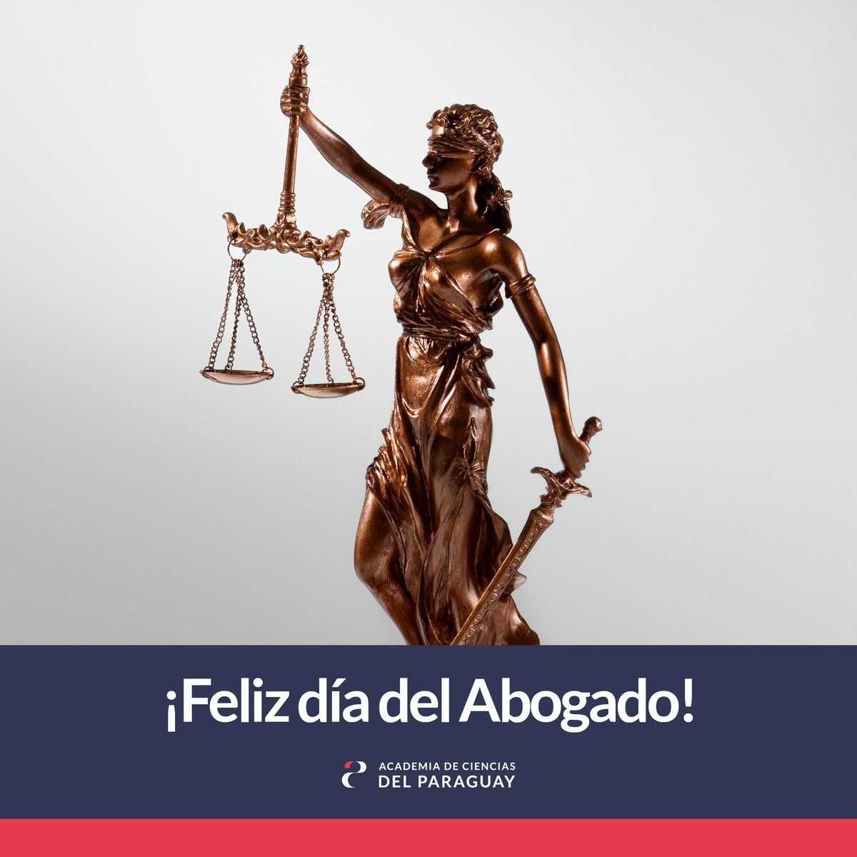 ACCIP_org's tweet photo. 🌟 ¡Feliz Día del Abogado! ⚖️ 
Celebramos a quienes defienden la justicia y el derecho. La Academia de Ciencias del Paraguay valora su labor crucial en la construcción de una sociedad equitativa. Sigamos avanzando juntos hacia un Paraguay mejor. #DíadelAbogado #Justicia #ACCIP https://t.co/GeX9Yup17M