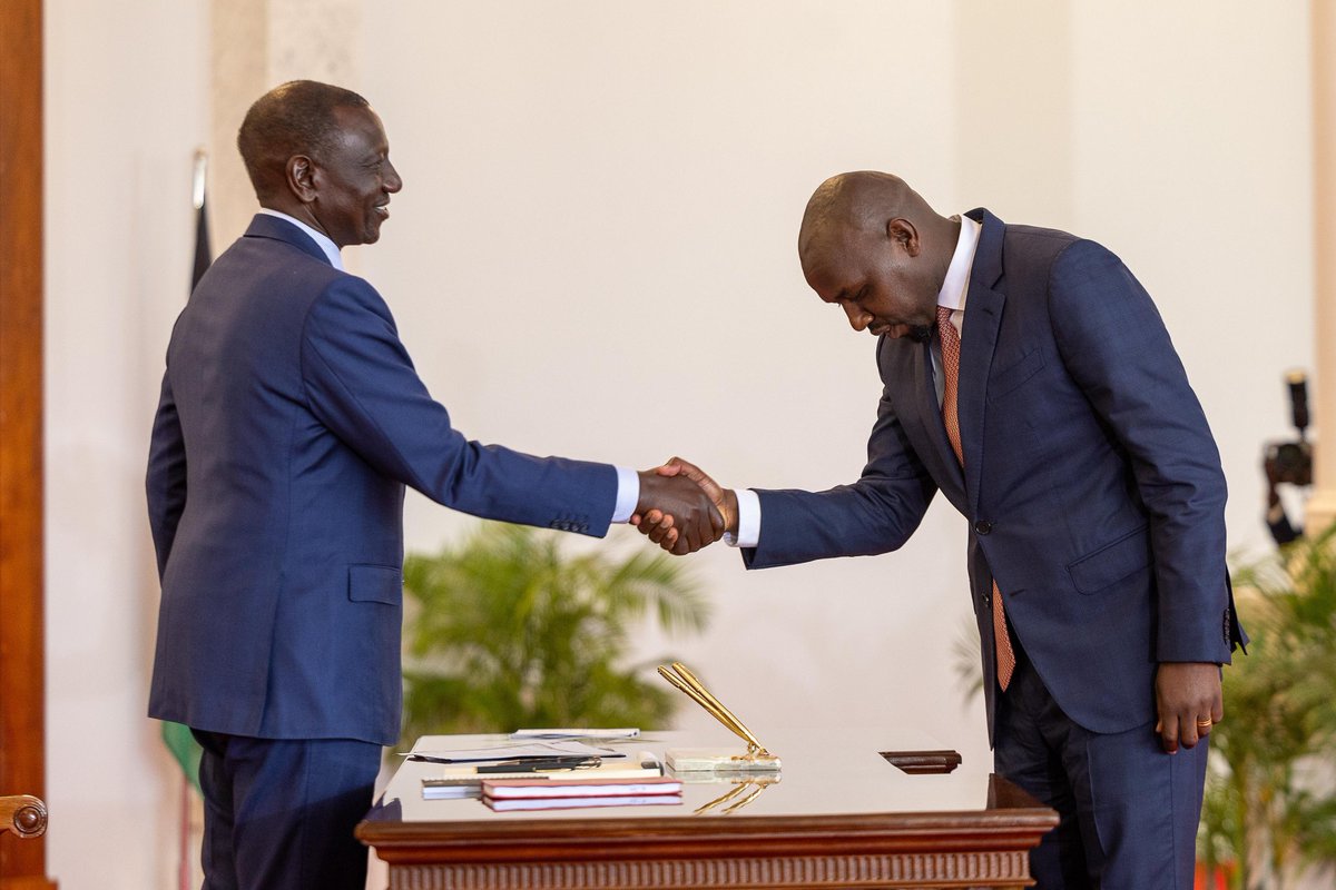 kipmurkomen's tweet photo. Honoured and grateful to have today started the journey of serving our great nation in the Ministry of Youth Affairs, Creative Economy, and Sports.

I am deeply committed to promoting the welfare and potential of our youth, fostering creativity, and advancing our sports industry.

I pledge to serve diligently and with unwavering accountability. Together, we will build a vibrant, dynamic, and inclusive future for our youth and our nation.