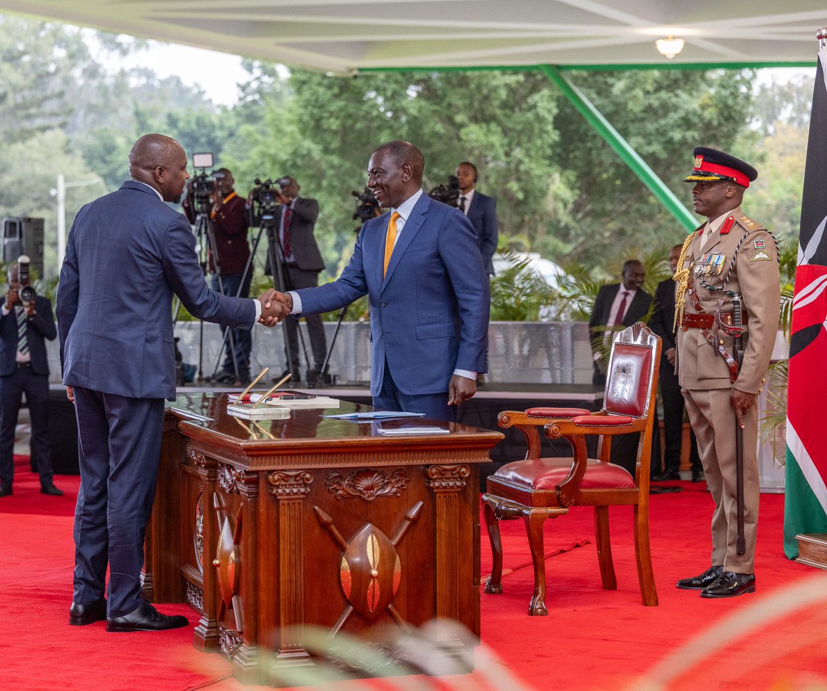 kipmurkomen's tweet photo. Honoured and grateful to have today started the journey of serving our great nation in the Ministry of Youth Affairs, Creative Economy, and Sports.

I am deeply committed to promoting the welfare and potential of our youth, fostering creativity, and advancing our sports industry.

I pledge to serve diligently and with unwavering accountability. Together, we will build a vibrant, dynamic, and inclusive future for our youth and our nation.