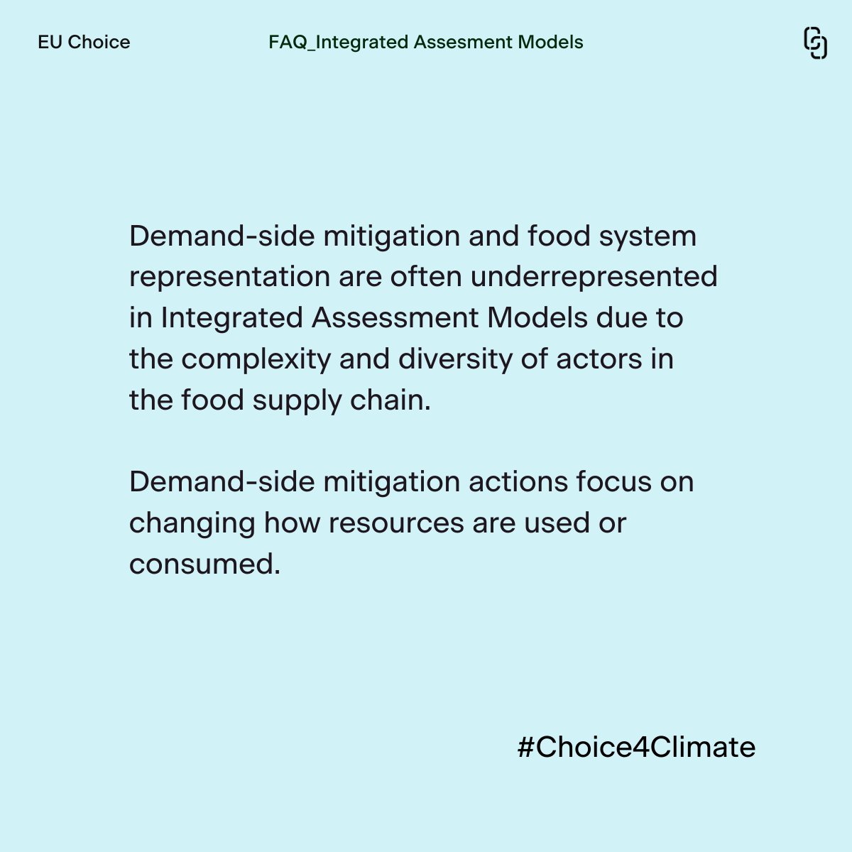 ClimatechoiceEU's tweet photo. 🌍 Did you know? Integrated Assessment Models (IAMs) often underrepresent demand-side mitigation and food system representation.

🧐Why? Due to the inherent complexity and diversity of actors in the food supply chain. 

#HorizonEU #ClimateChoice #Sustainability #FoodSystems https://t.co/jGLYGQYewF