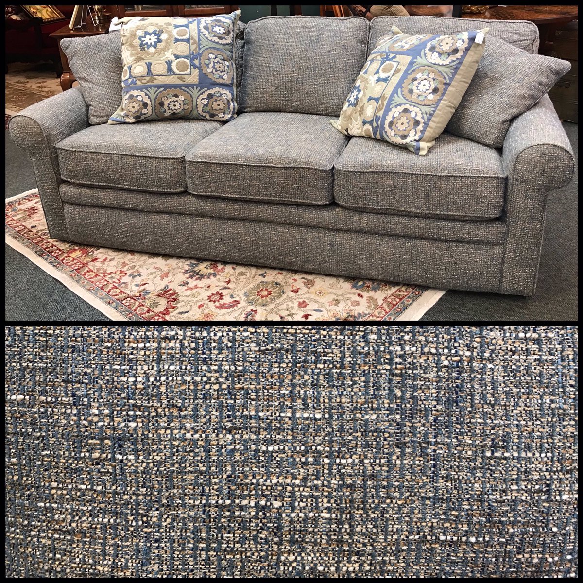 tana_large's tweet photo. Teal Leather Swivel Glider, (2 Available @ $399/each)
33” x 30” x 34”

La-Z-Boy Blue Tweed Sofa, $599
89” x 39” x 35”

Gray Leather Aviator Endcliner, (2 Available @ $2299/each)

Layaway, Delivery &amp; Financing available

OFFICE FURNITURE 20% off

4941 S. Peoria Avenue #tulsa https://t.co/jXeRShAWng