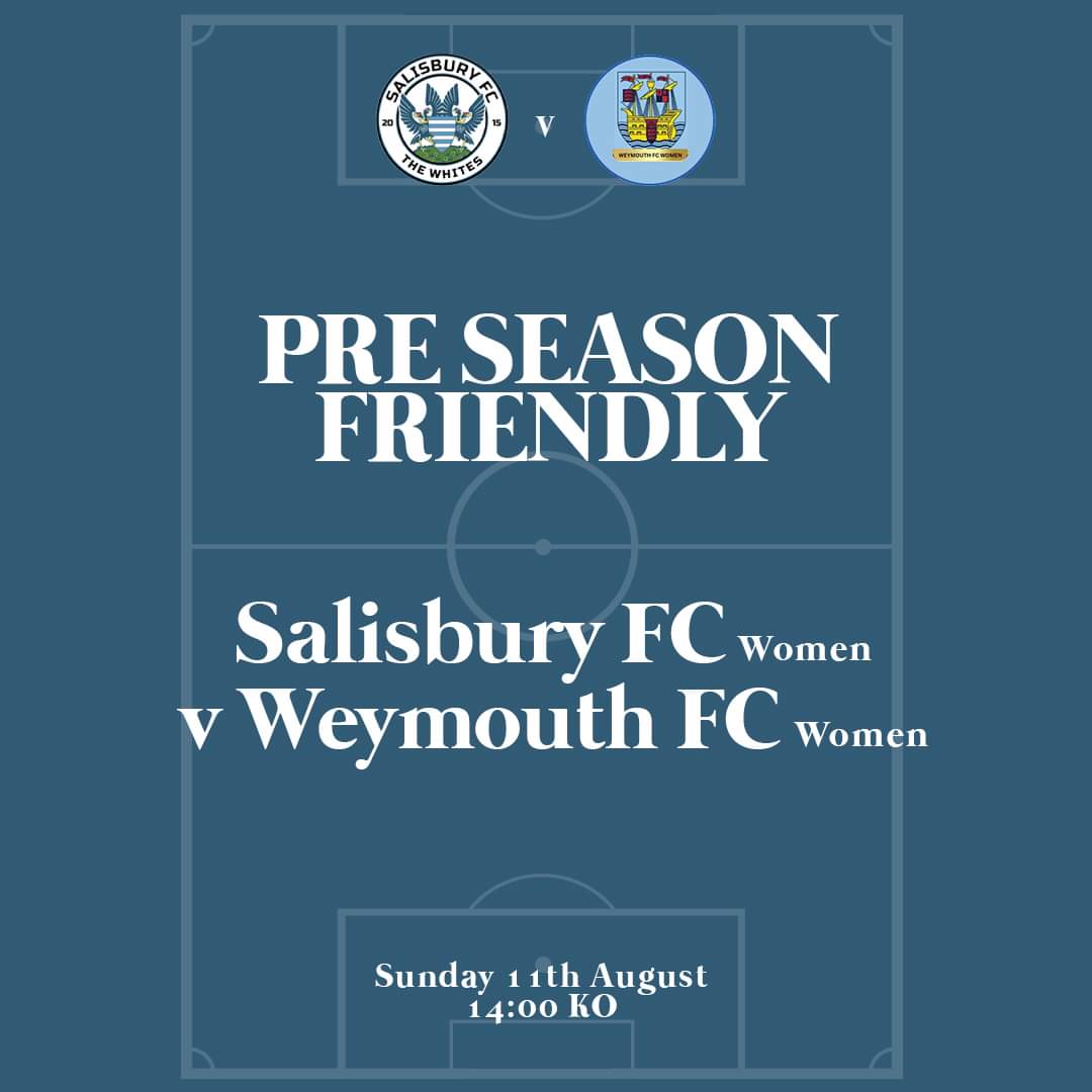 SalisburyWFC's tweet photo. 🍦We're heading to the coast to Weymouth for this weeks pre season friendly 🍦
 
🏟️ The Marsh Pitches, DT4 0HU
📅 11th August 2024
🆚 Weymouth FC Womens Dev / @WeymouthFCW
🕑 2PM KO
#football #womensfootball @WiltsCountyFA @WoSo_Friendlies @FRIENDLYGAMEUK @ https://t.co/Zxfa84t1zO