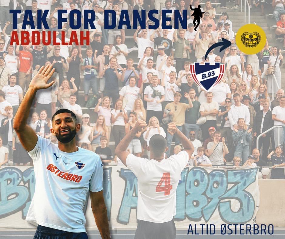𝐓𝐚𝐤 𝐟𝐨𝐫 𝐝𝐚𝐧𝐬𝐞𝐧 🕺🏽🤍
Abdullah Iqbal er solgt til svenske Mjällby fra Allsvenskan. 

Der skal lyde en kæmpe tak for indsatsen og 91 kampe i den hvide trøje til Abdullah! 

Østerbro elsker dig 🫶🏻 
#ViDanserHeleNattenMedAbdullah