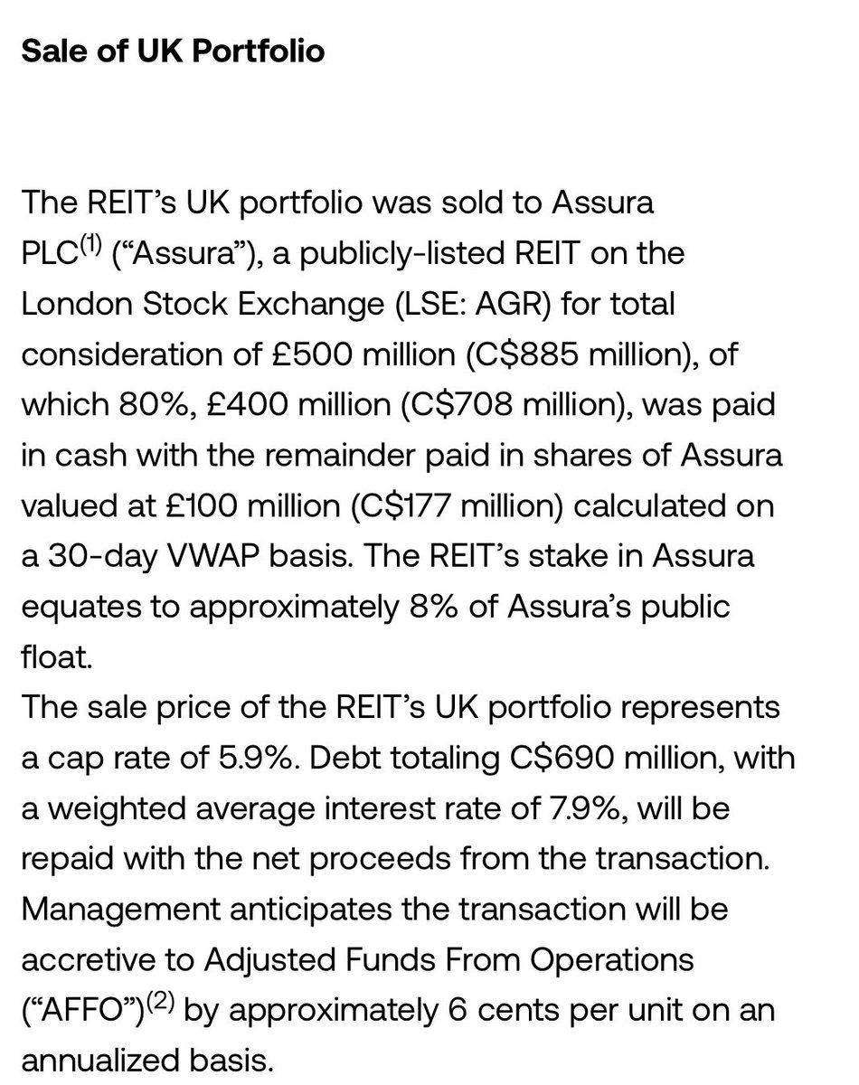 MWG_Jamie's tweet image. $NWH_u transaction should provide plenty of breathing room - 15% accretive to AFFO