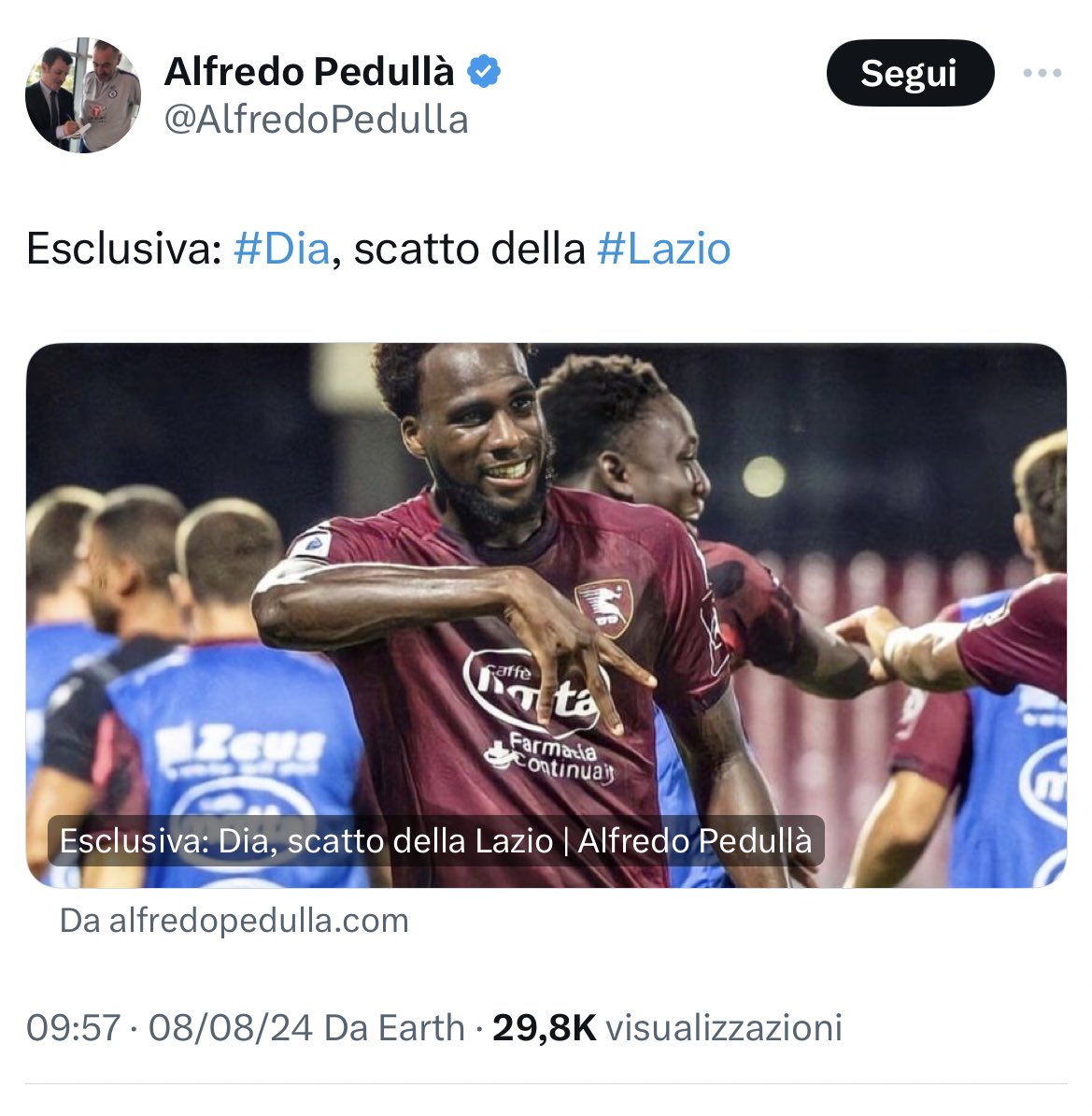 matteodpt's tweet photo. @InsiderLazio 9:57, tempo di leggere e fare il post.
È sempre cosi, fateci caso, che sia pedullà o altro. Non dategli visibilità, soprattutto ora che ci guadagna pure. Questo è parte della cornice marcia che ci circonda. https://t.co/x3qyrP6HiJ