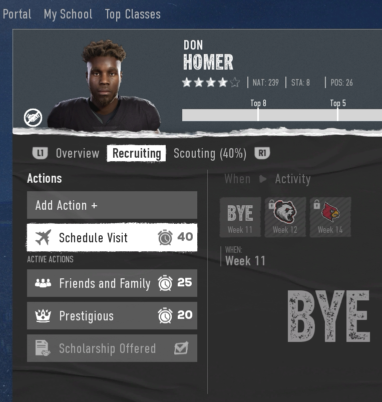 bordeauxyoutube's tweet photo. The scheduling glitch has been fixed in College Football 25! Huge for recruiting in dynasty https://t.co/Nl3pBCvQSP