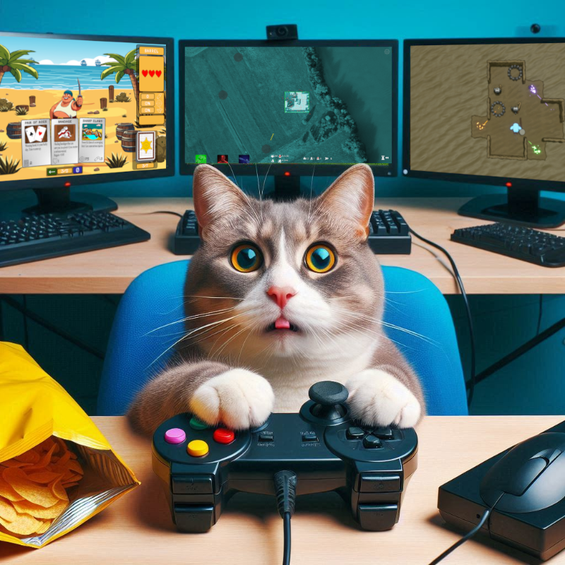 IndiePlaytstFst's tweet photo. Happy International Cat Day! 🐾 

This kitty’s already purrfectly immersed in #INDIEPLAYTESTFEST games, paw-sitively dominating the competition. His got a clawsome head start on winning raffle rewards!

Better hurry if you want a chance to outplay this fur-midable contender! 😸🎮
