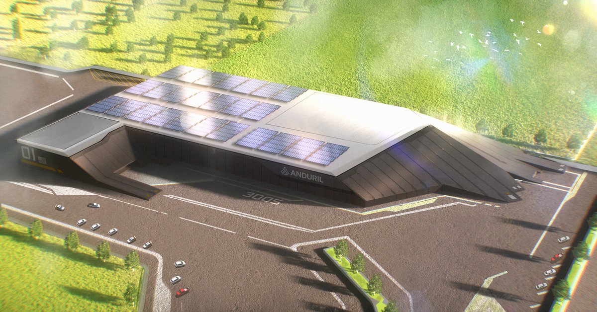 Anduril has secured $1.5B in Series F funding to hyperscale defense manufacturing. Introducing Arsenal-1, a 5M+ sq ft state-of-the-art facility to produce autonomous weapons systems. Learn more: anduril.com/article/anduri…